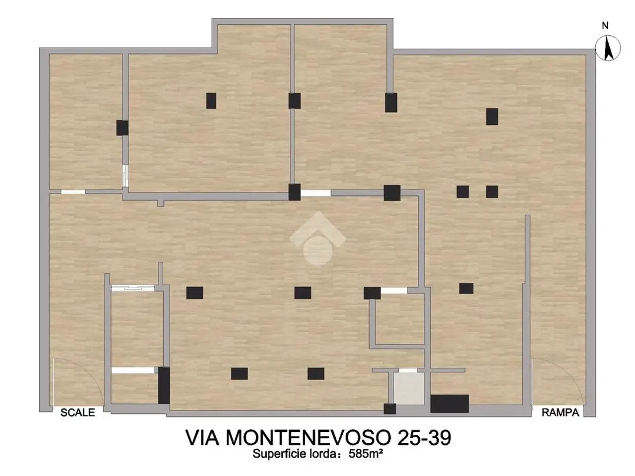 Magazzino in Via Montenevoso, Bari, {3} - Planimetria 1