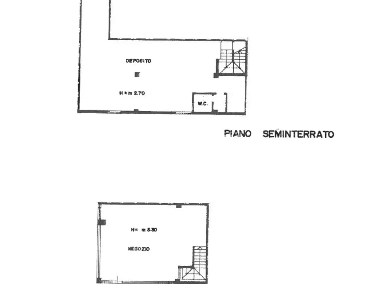 Negozio in Via Costante Girardengo, Fano, {3} - Planimetria 1