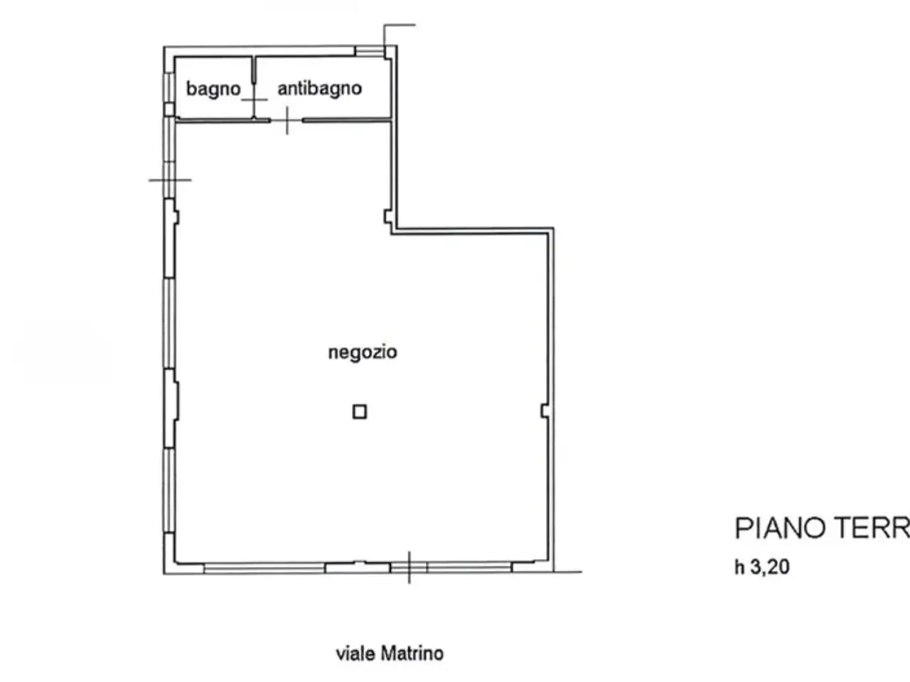 Negozio in Via Matrino 26, Citta' Sant'Angelo, {3} - Planimetria 1
