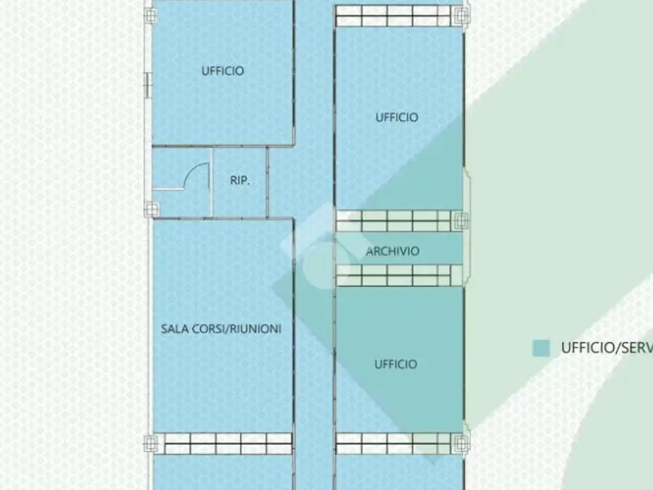 Ufficio in Via Ghisolfa 13, Rho, {3} - Planimetria 1