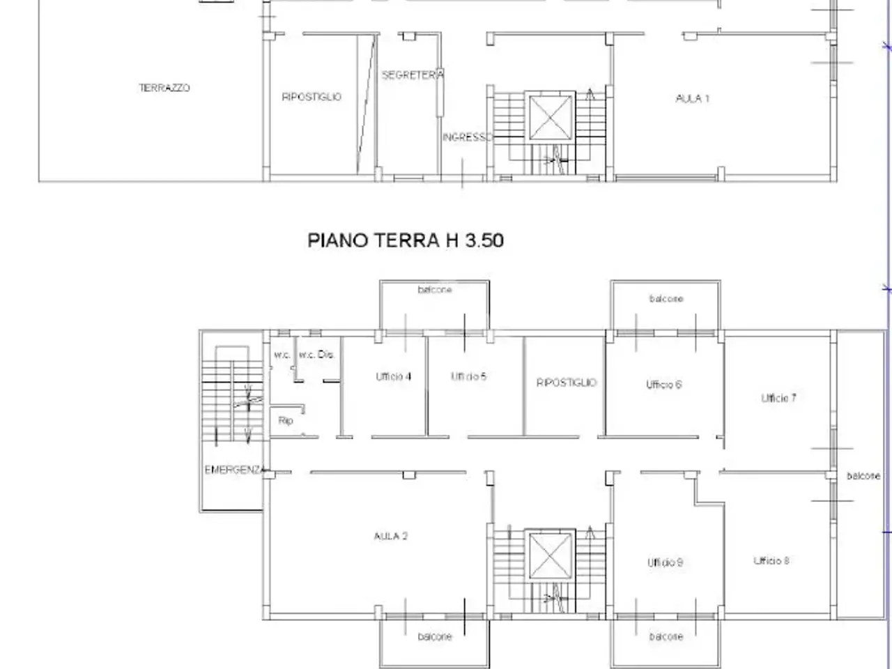 Palazzina commerciale in Via Mulino del Gioco, Citta' Sant'Angelo, {3} - Planimetria 1