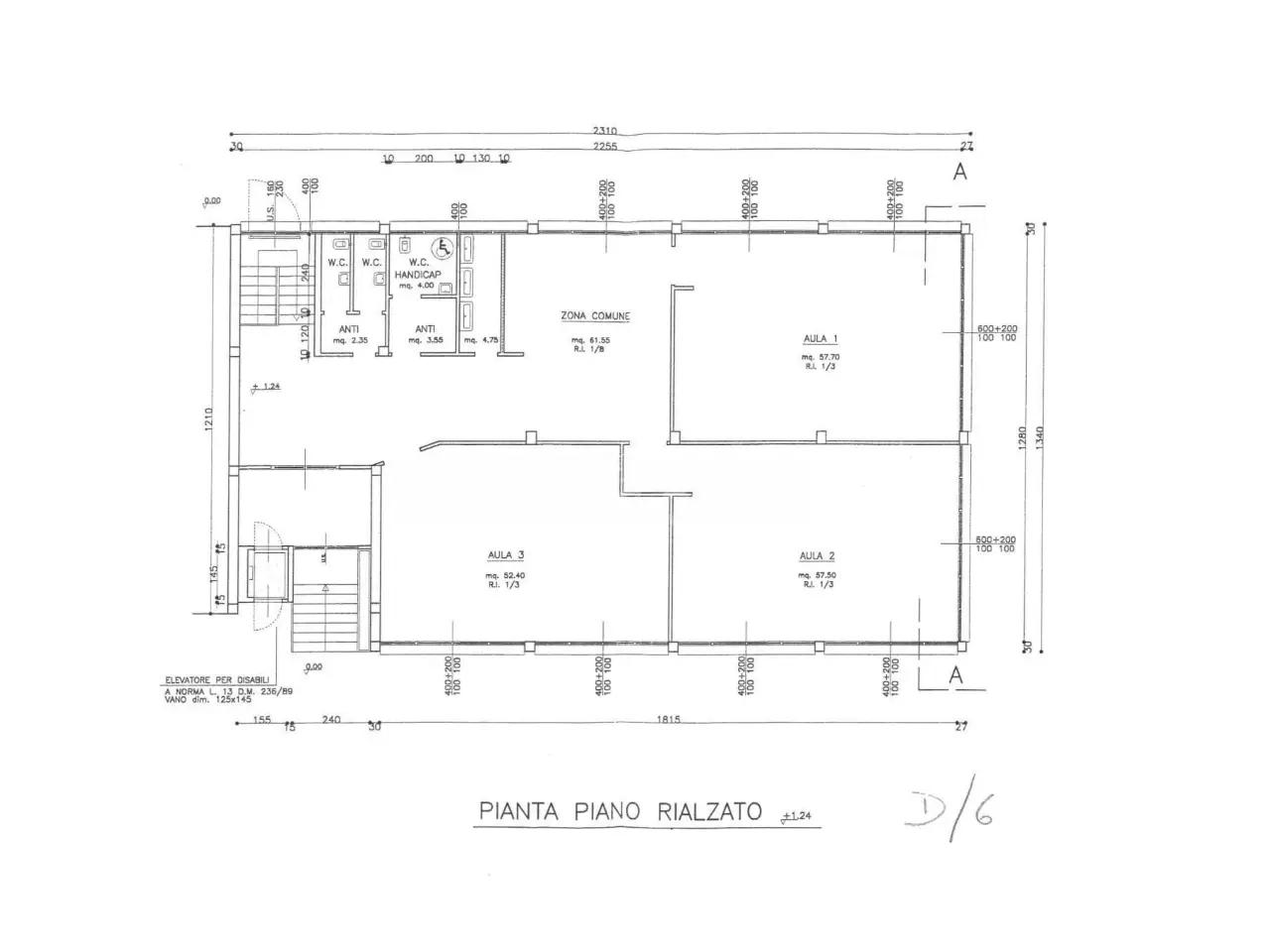 Ufficio in Via col di Lana 20, Reggio Emilia, {3} - Planimetria 1