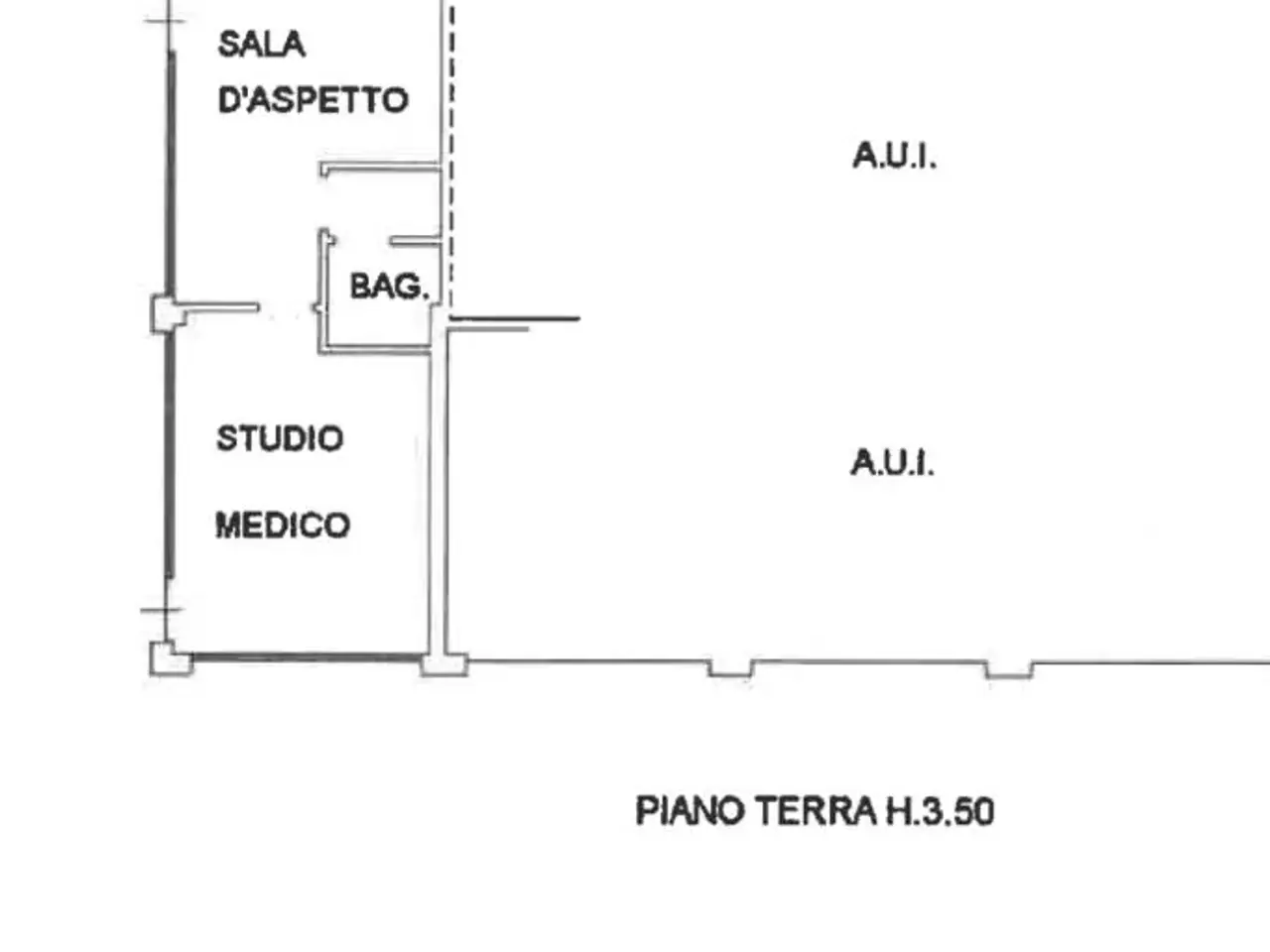Ufficio in Piazzale dell'Acquario 5, Cervia, {3} - Planimetria 1