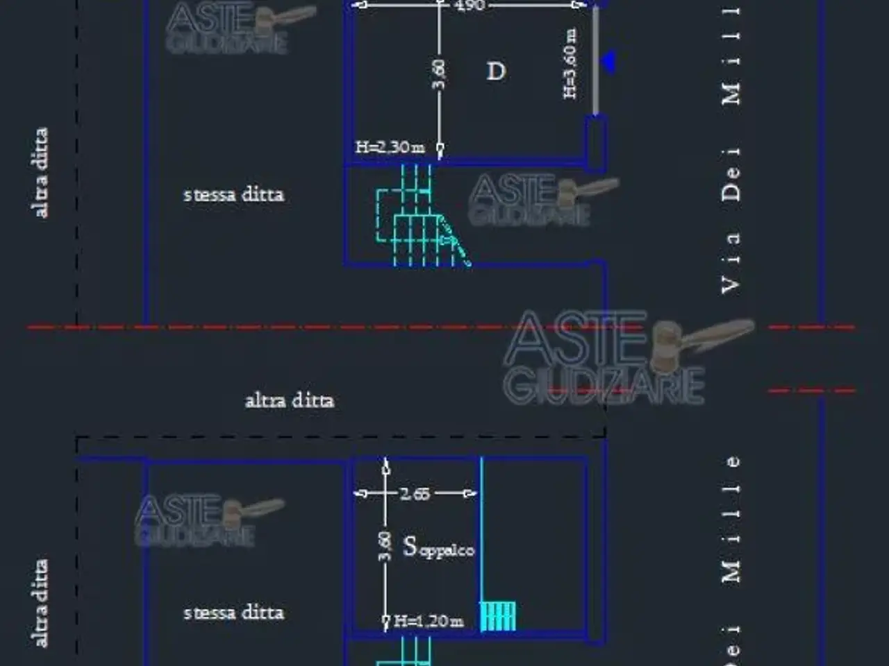 Deposito in Via dei Mille, 44, 84091 Battipaglia Sa, Italia 44, Battipaglia, {3} - Planimetria 1