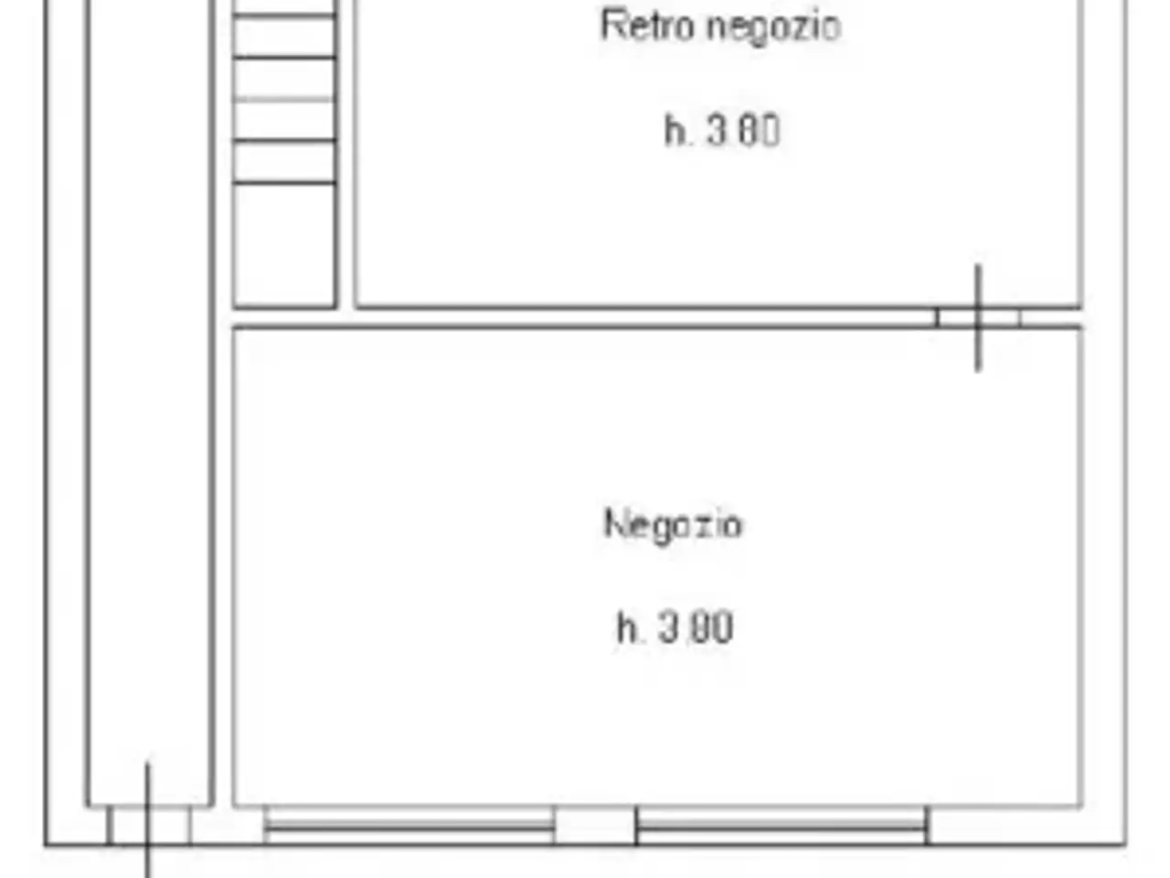 Negozio in Via Camillo Benso di Cavour 62, Fidenza, {3} - Planimetria 1