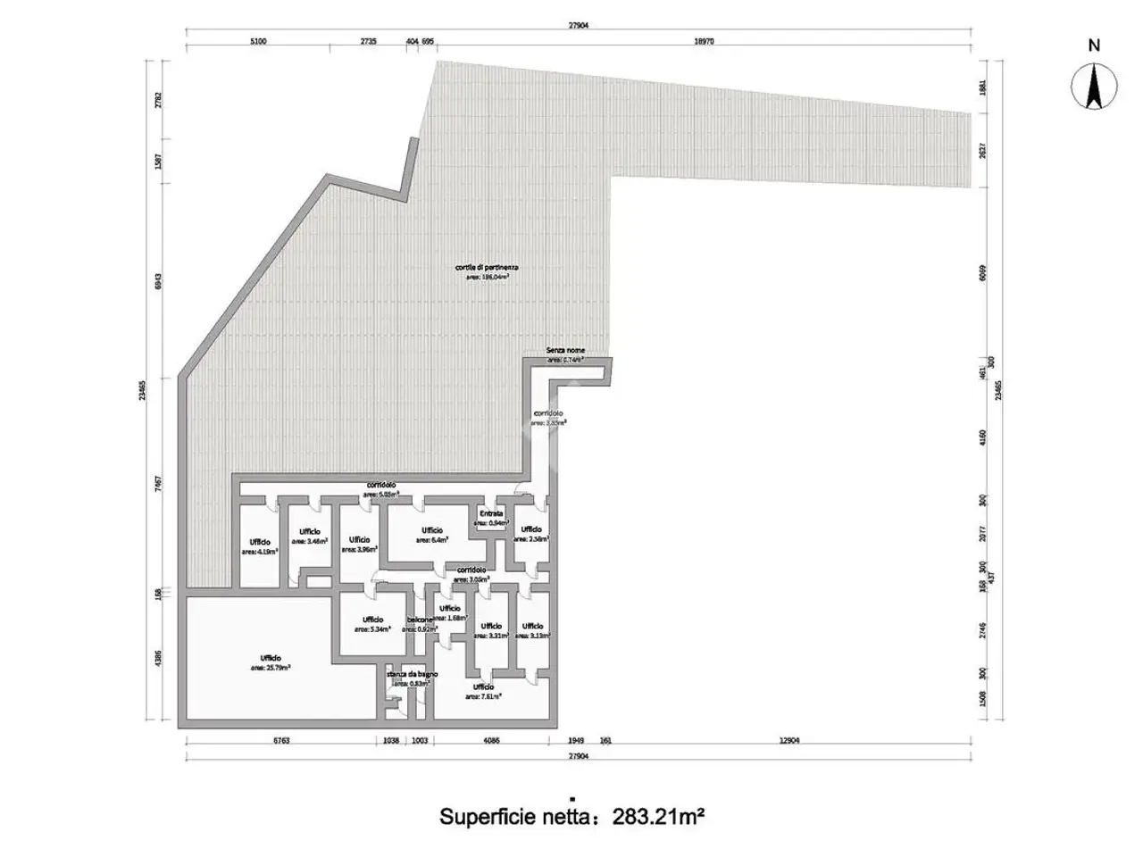 Ufficio in Via F. Glisenti 64, Villa Carcina, {3} - Planimetria 1