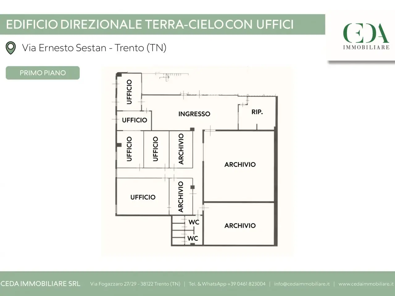 Ufficio in Via Sestan, Trento, {3} - Planimetria 1