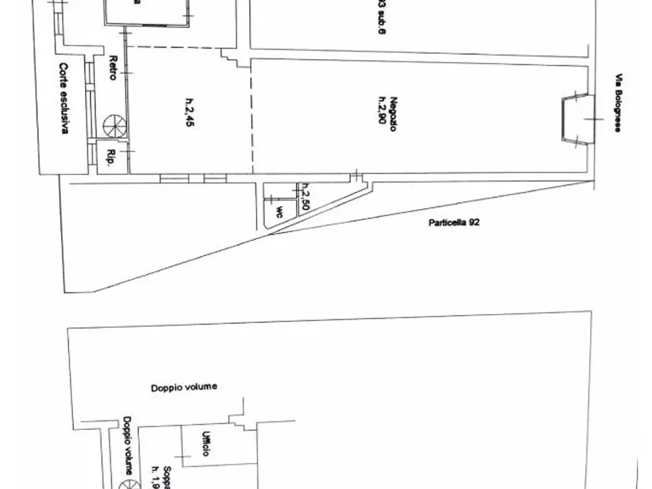 Negozio in Via Bolognese 8, Pistoia, {3} - Planimetria 1