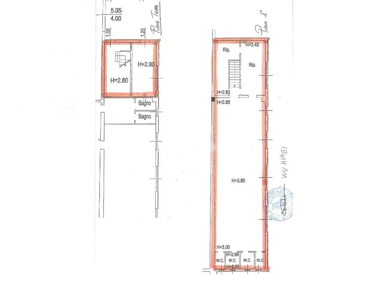 Ufficio in Via Mascarino 14, Pieve Di Cento, {3} - Planimetria 1