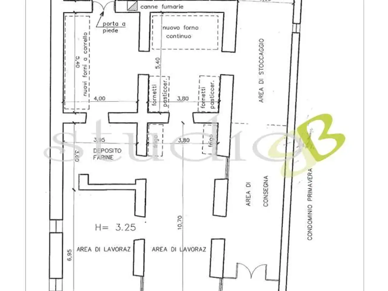 Palazzina commerciale in Corso Europa 54, Bordighera, {3} - Planimetria 1