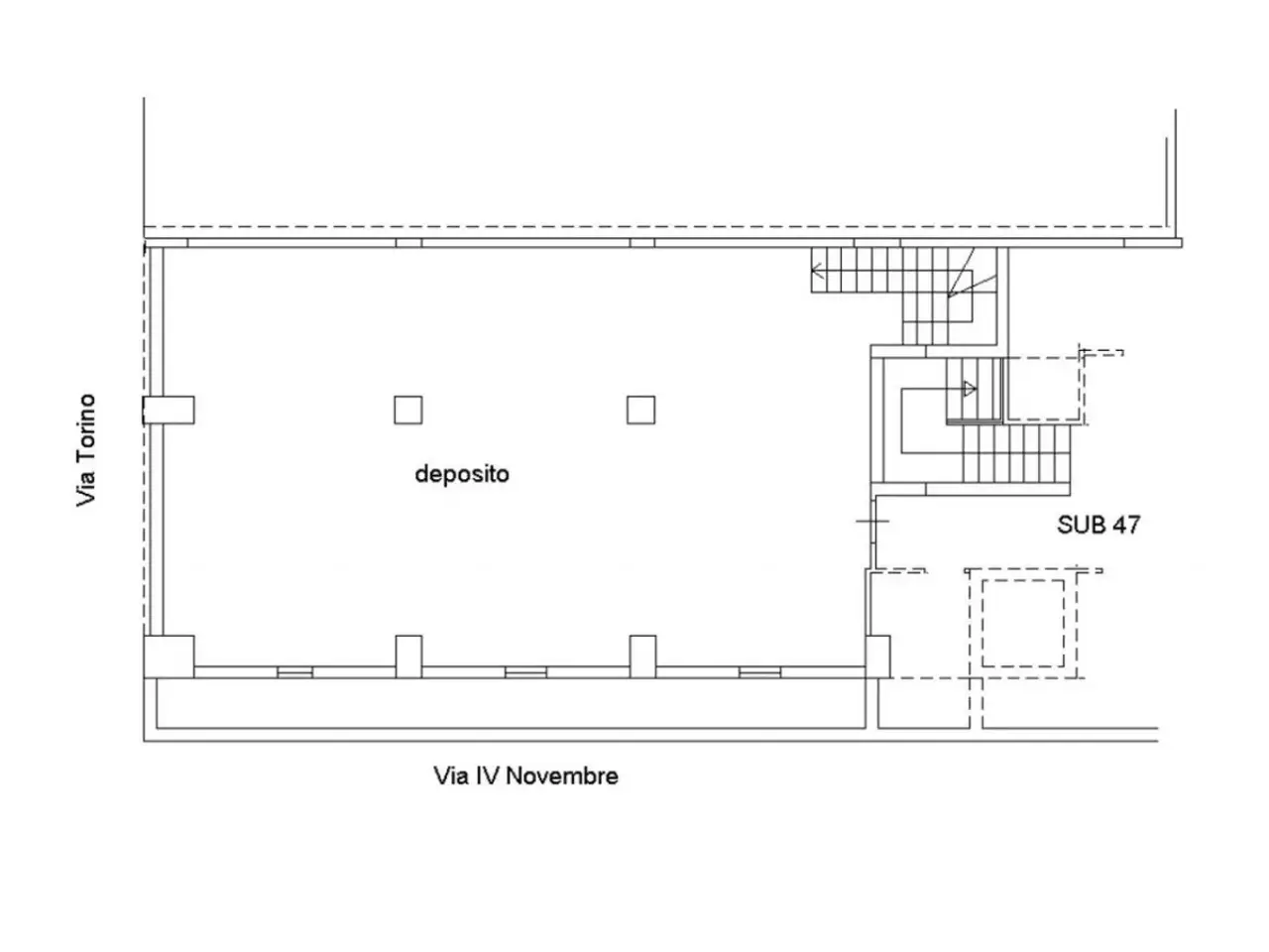 Negozio in Via Quattro Novembre, N. 24, Sassari, {3} - Planimetria 1