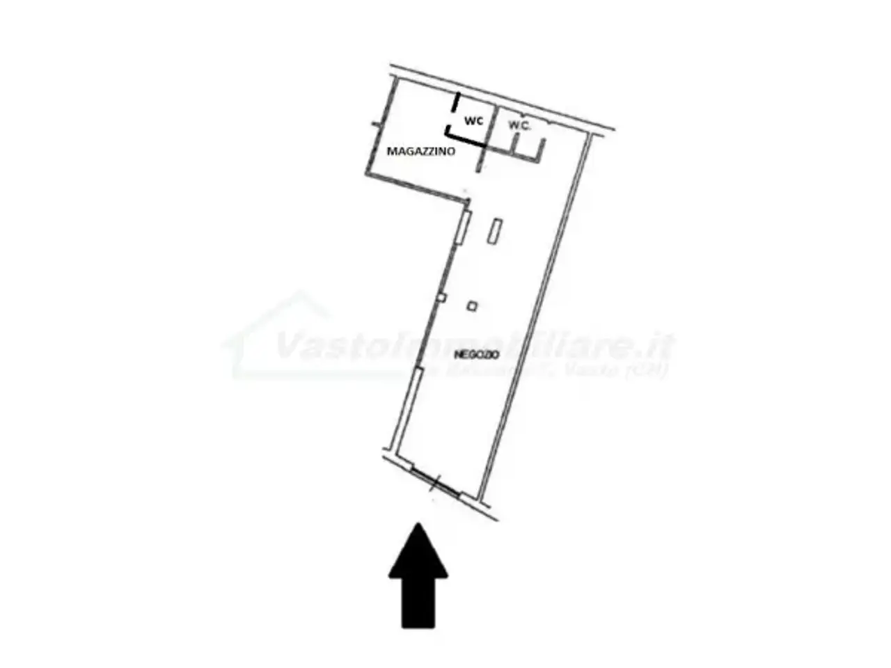 Negozio in Via Gaetano Donizetti, Vasto, {3} - Planimetria 1