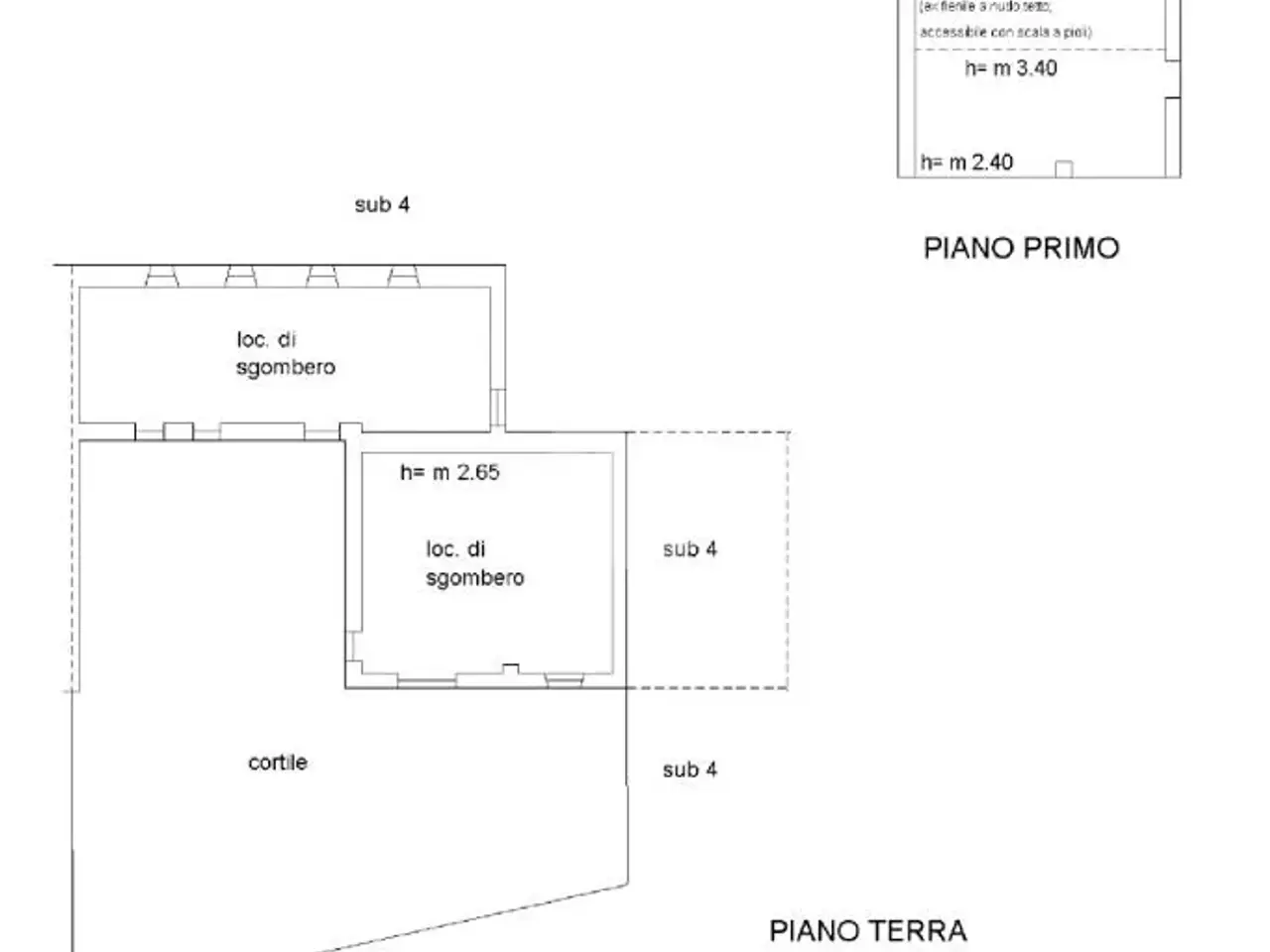 Magazzino in , Penango, {3} - Planimetria 1