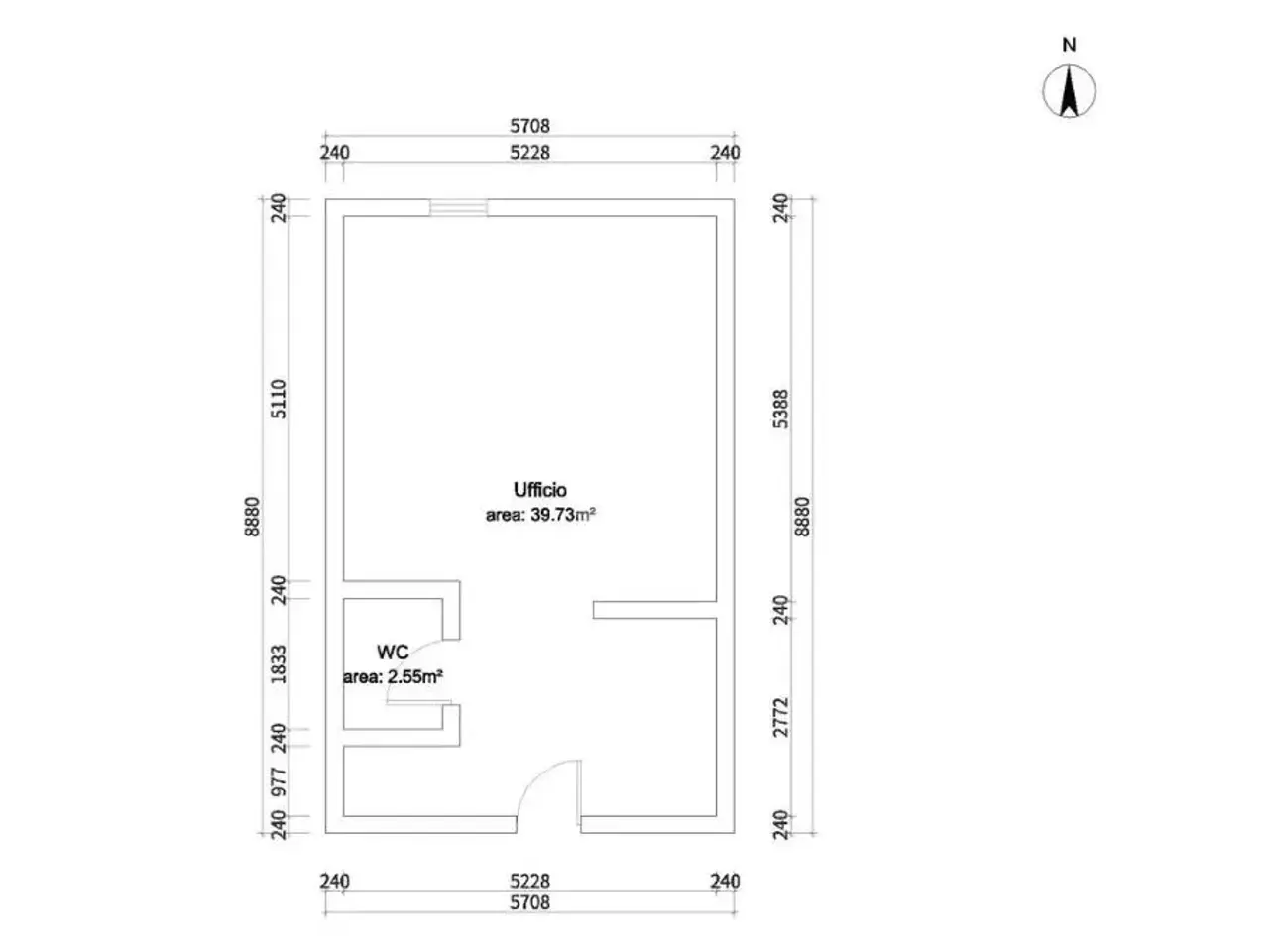 Ufficio in Via Moretto 42, Brescia, {3} - Planimetria 1
