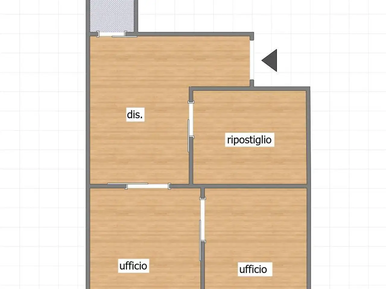 Ufficio in Via Francesco Londonio 31, Milano, {3} - Planimetria 1