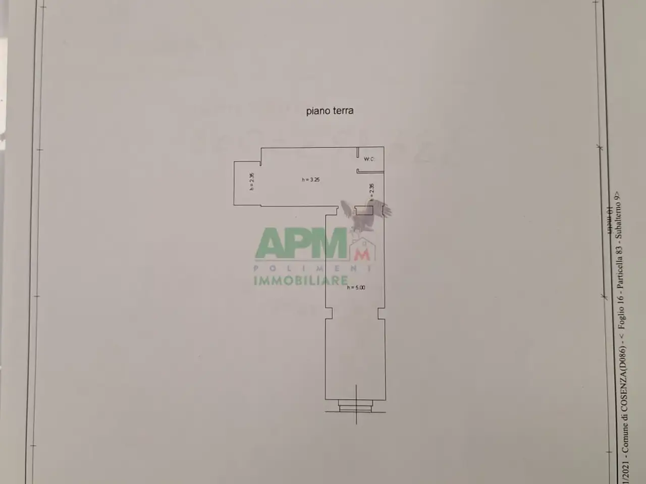 Palazzina commerciale in Via Rivocati 173, Cosenza, {3} - Planimetria 1