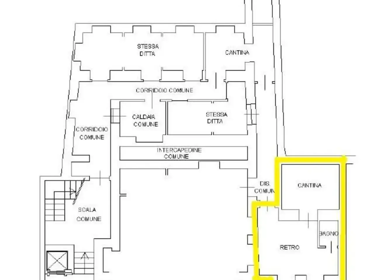 Negozio in Via Vittorio Emanuele II 17, Chieri, {3} - Planimetria 1