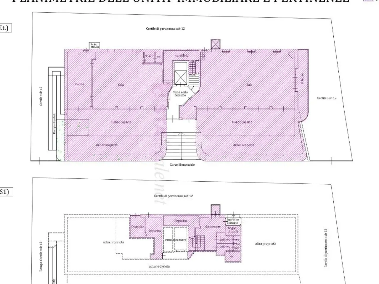 Negozio in Via Moncenisio 36, Rosta, {3} - Planimetria 1