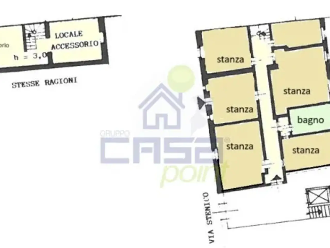 Ufficio in Via Stenico N°4, Cremona, {3} - Planimetria 1