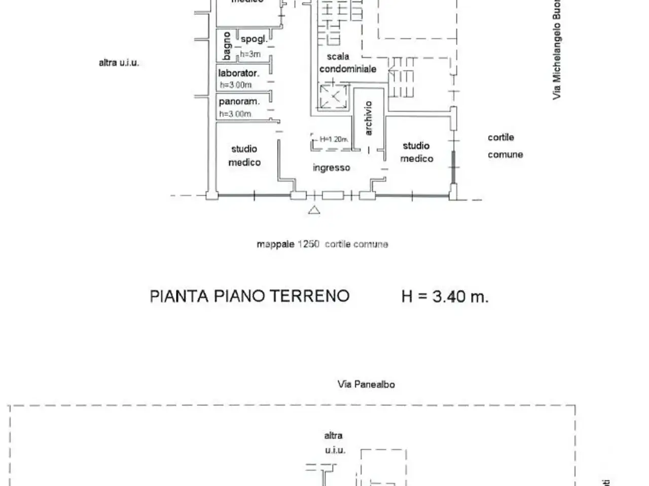 Negozio in Via Michelangelo Buonarroti, Grugliasco, {3} - Planimetria 1