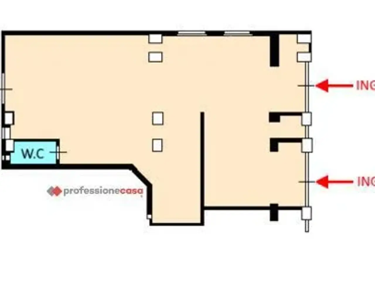 Negozio in Via Benedetto Croce 85, Foggia, {3} - Planimetria 1