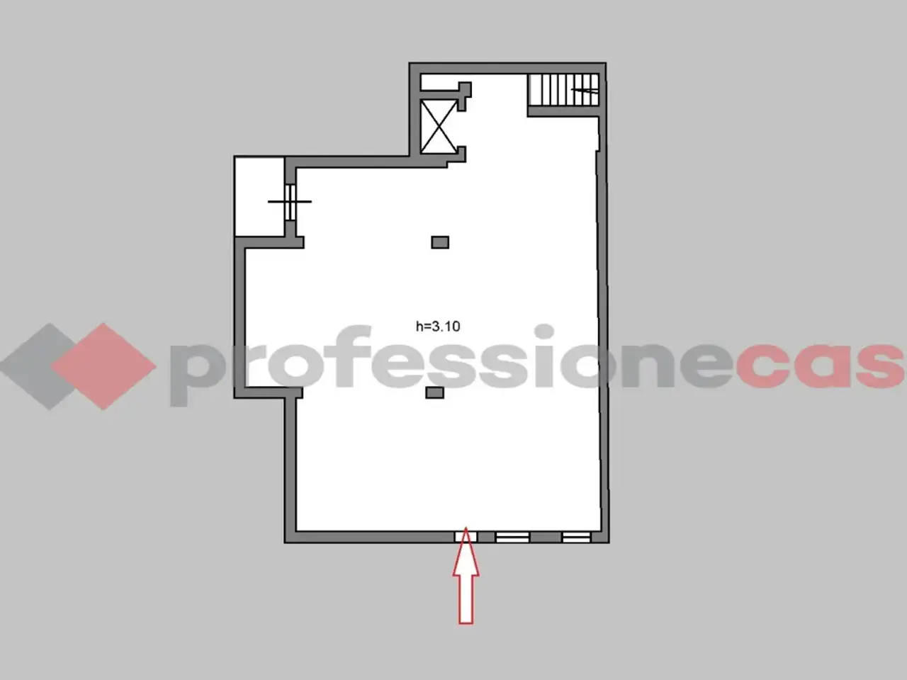 Laboratorio in Via Colle San Bartolomeo 53, Pompei, {3} - Planimetria 1