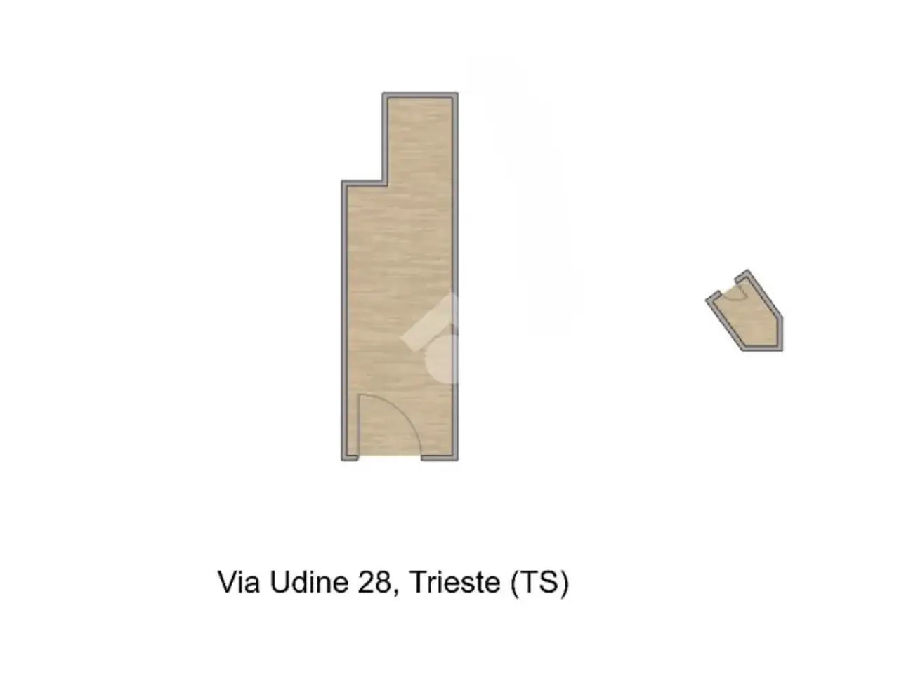 Negozio in Via Udine 28, Trieste, {3} - Planimetria 1