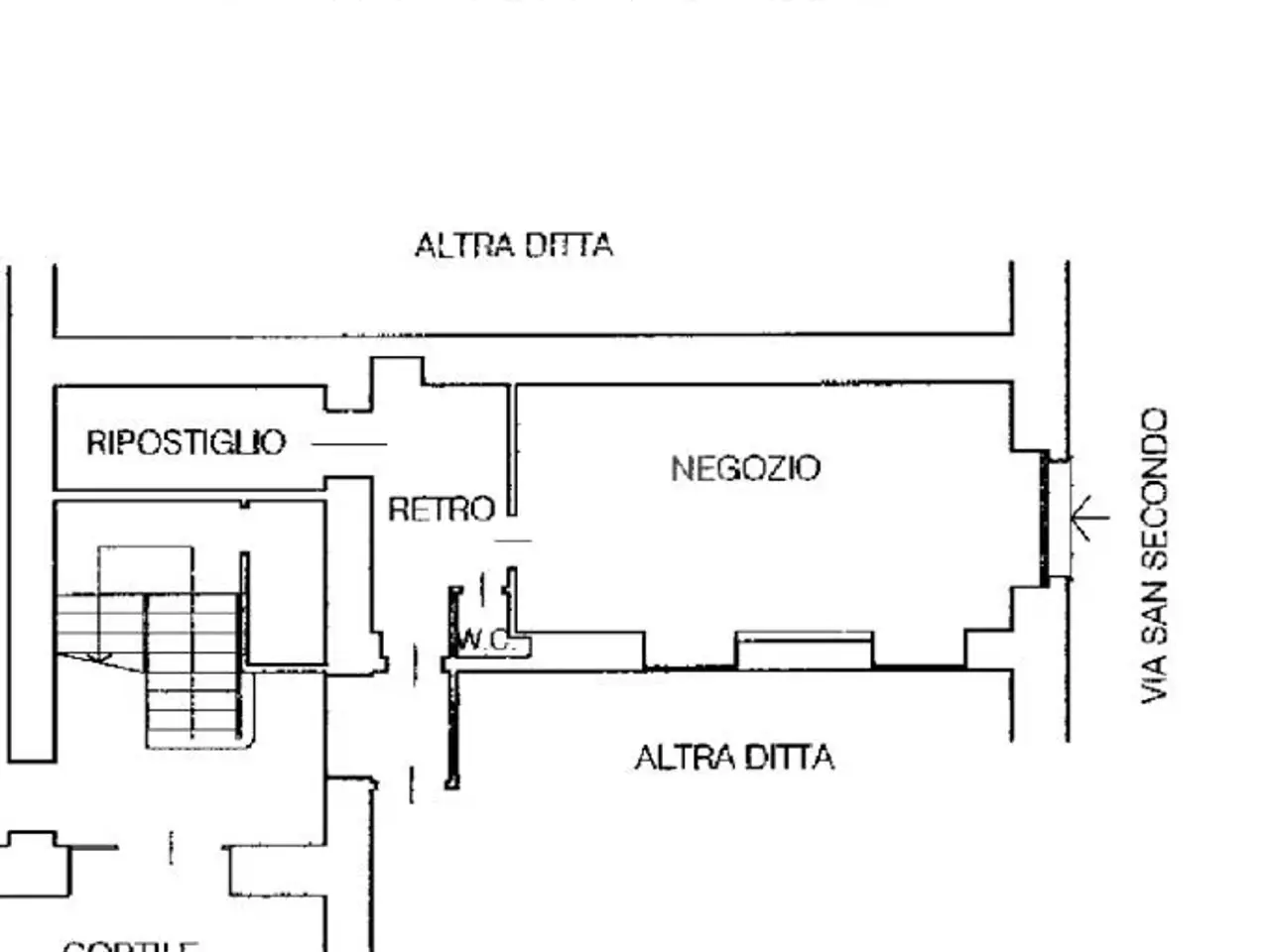 Negozio in Via S. Secondo 5, Torino, {3} - Planimetria 1