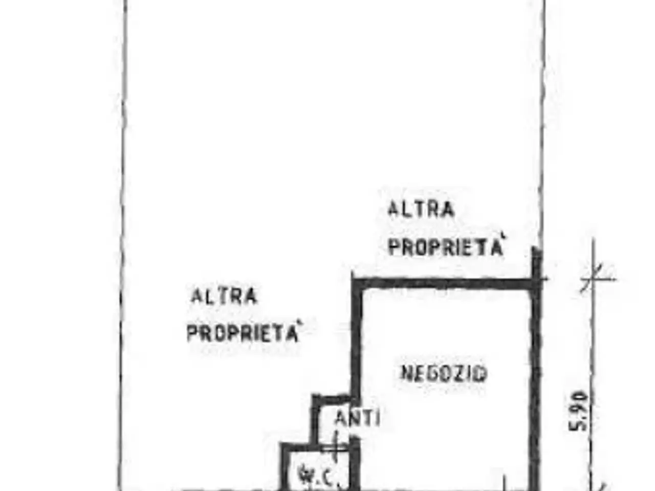 Negozio in Via Pancheri 4, Trento, {3} - Planimetria 1