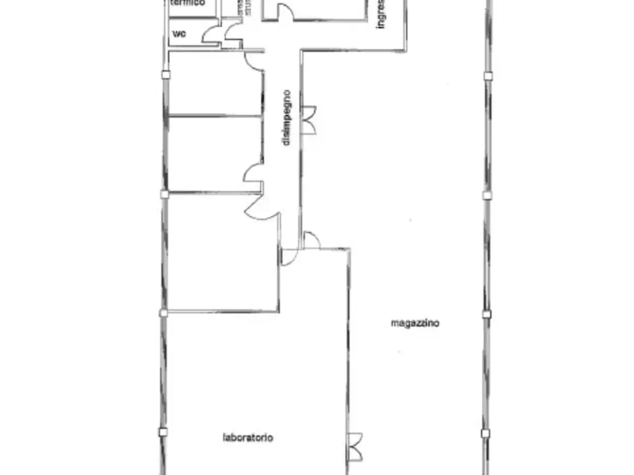 Capannone in Via Romana Est 156, Porcari, {3} - Planimetria 1