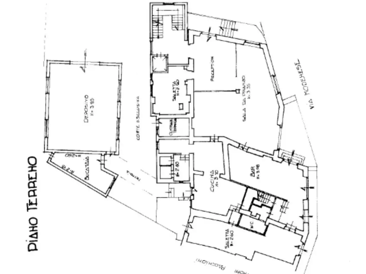 Albergo in Via Modenese, Pistoia, {3} - Planimetria 1