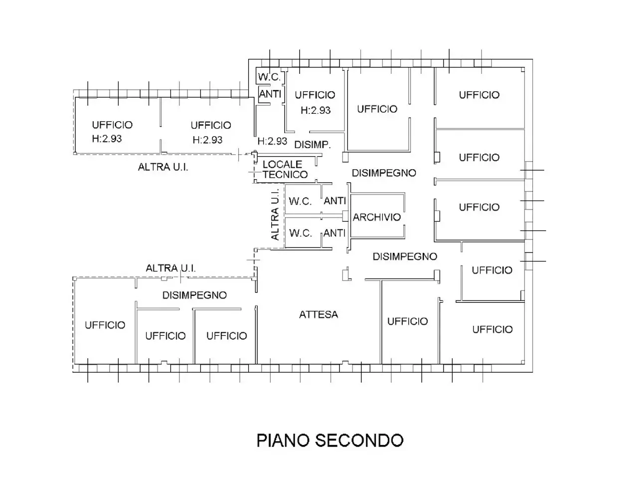 Ufficio in Via Pellegrina Rosselli del Turco, Forli', {3} - Planimetria 1