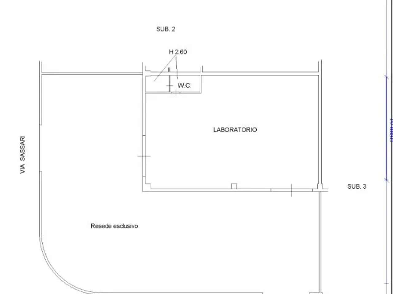 Laboratorio in Via Sassari 1, Ponsacco, {3} - Planimetria 1