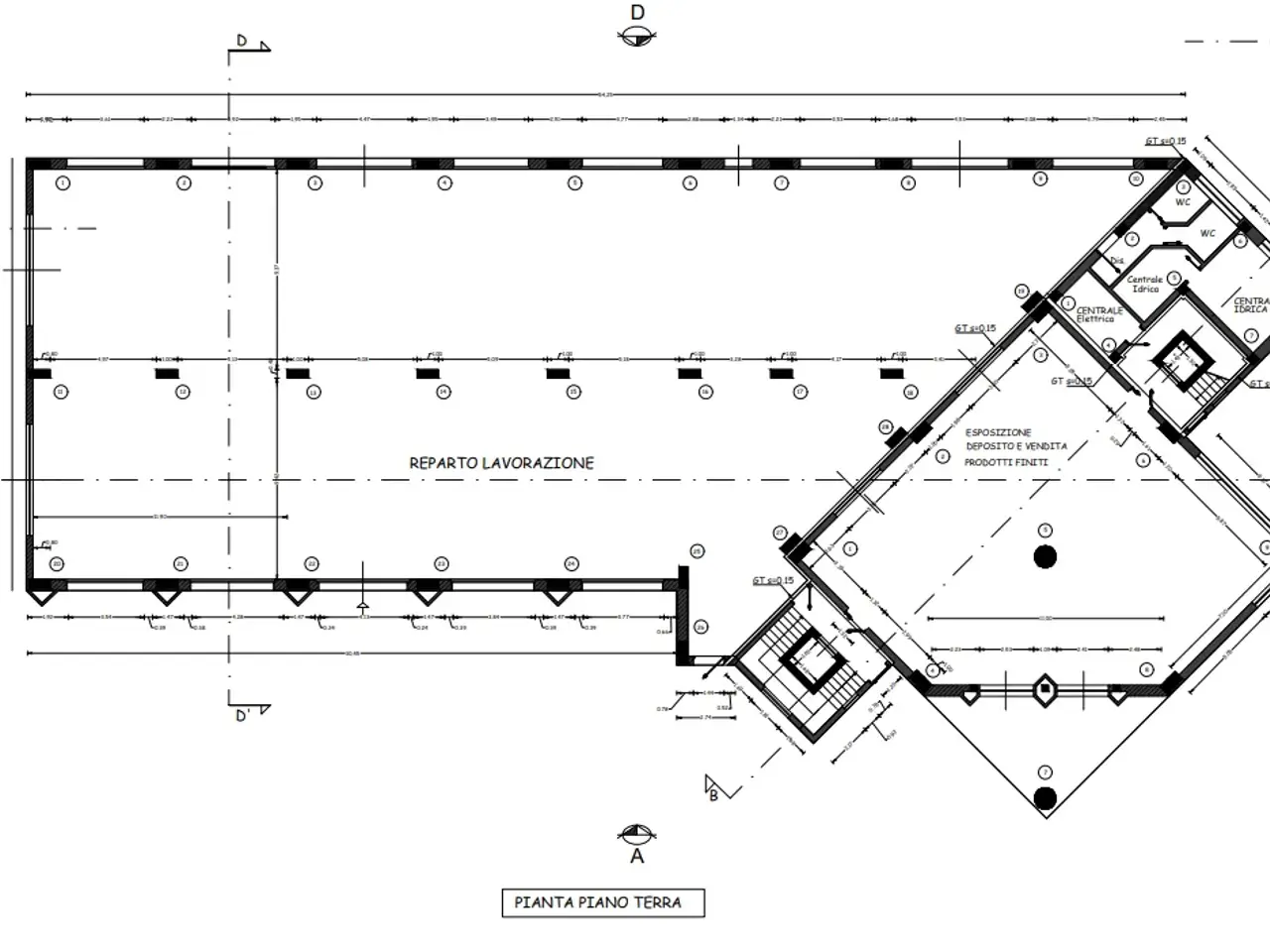 Palazzina commerciale in Via Casilina 54, Ripi, {3} - Planimetria 1
