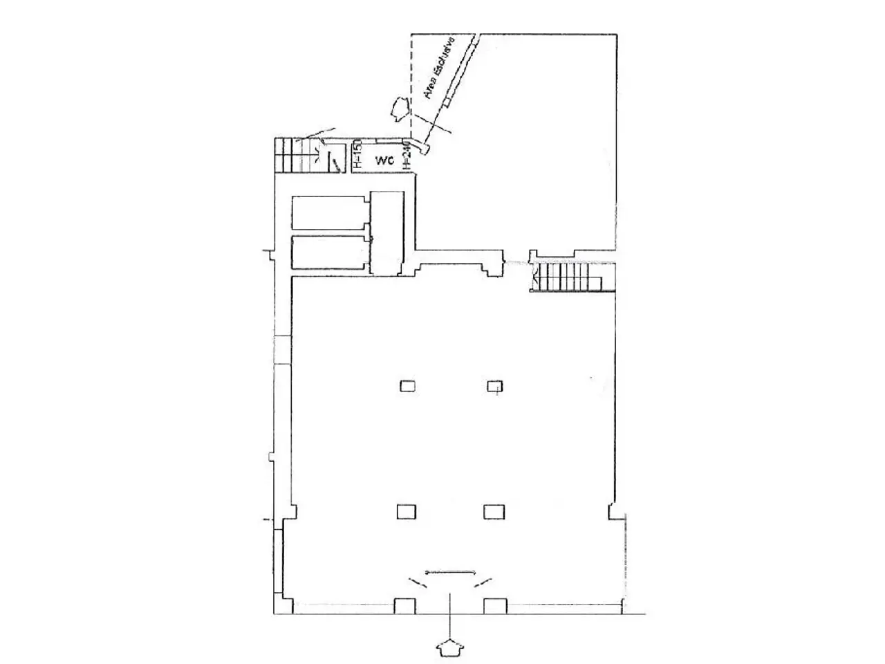 Negozio in Piazza Trieste, Mozzo, {3} - Planimetria 1