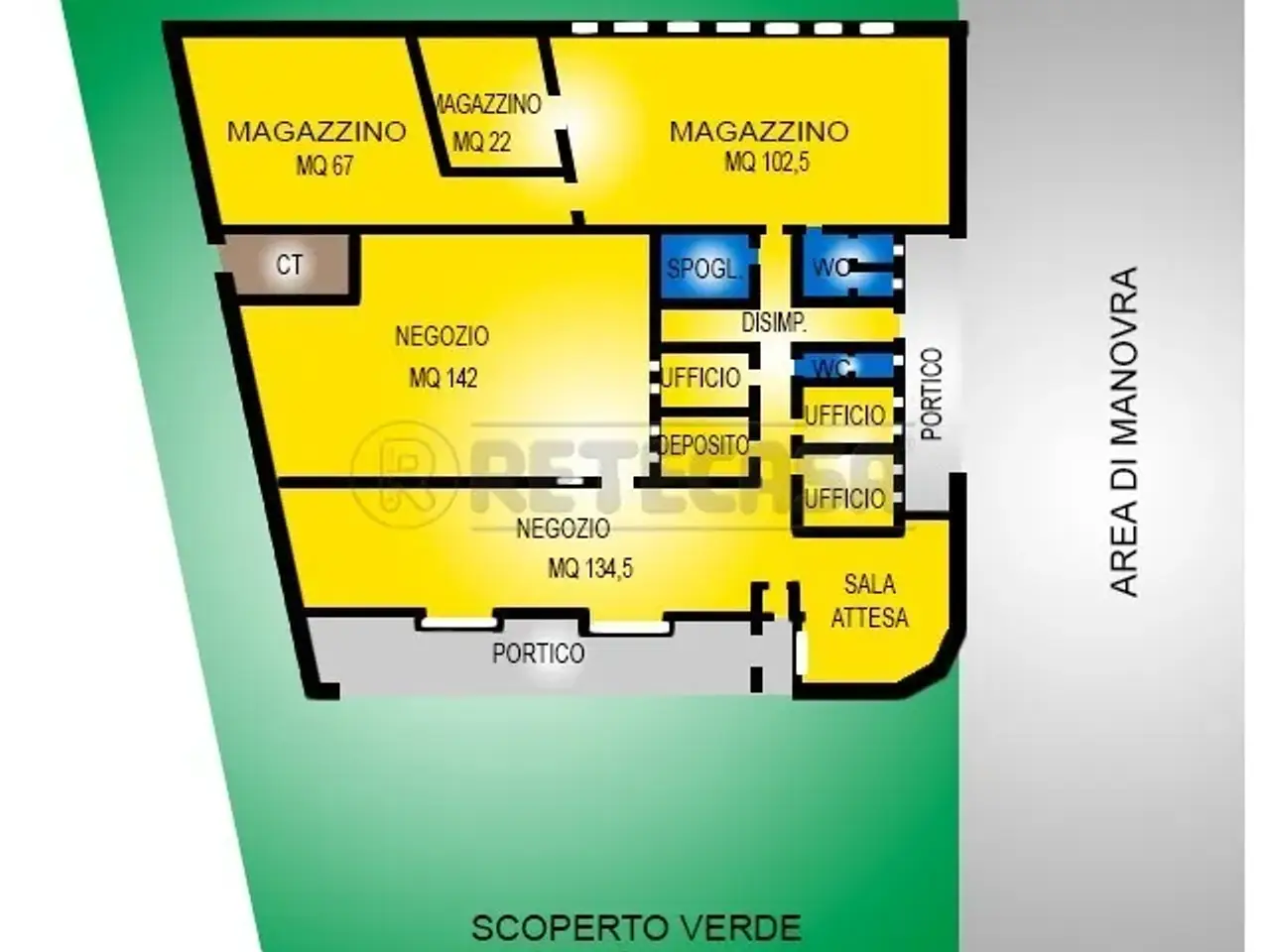 Palazzina commerciale in Via dal Ponte, Torri Di Quartesolo, {3} - Planimetria 1