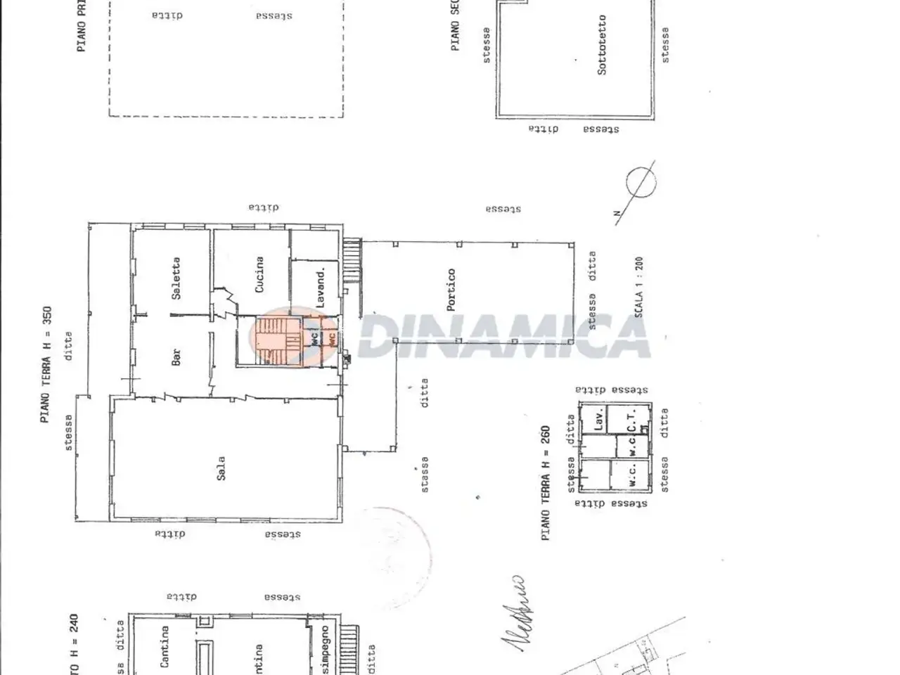 Locale commerciale in Villa Paradiso 19, Cornate D'Adda, {3} - Planimetria 1