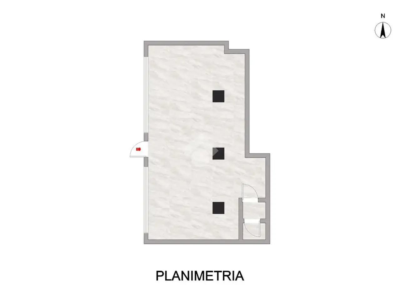 Negozio in Via Borgo Padova 65, Castelfranco Veneto, {3} - Planimetria 1