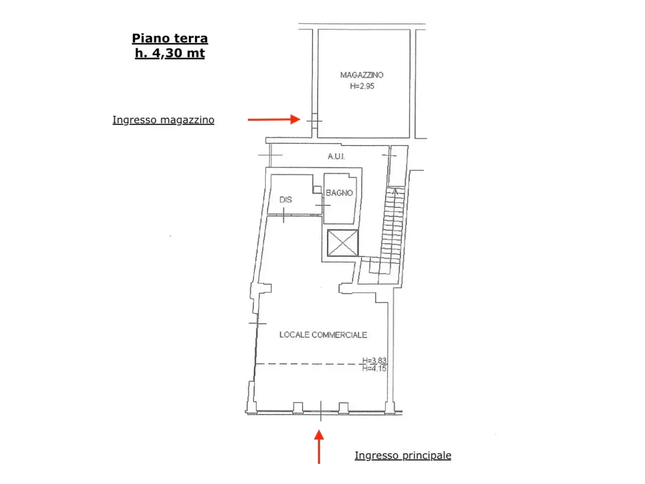 Locale commerciale in , Monfalcone, {3} - Planimetria 1