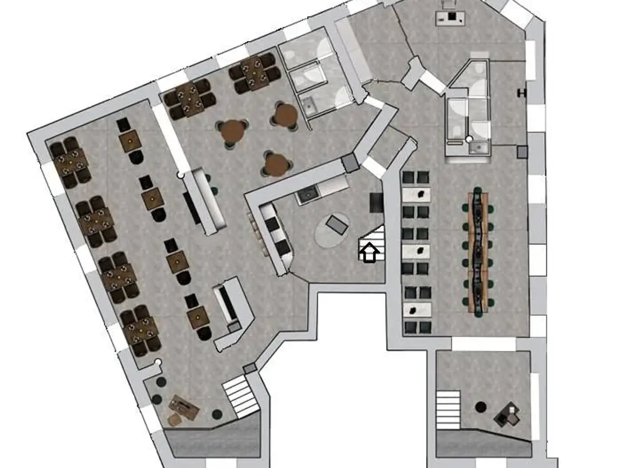 Ristorante in Via Crescenzio 52 E 56, Roma, {3} - Planimetria 1
