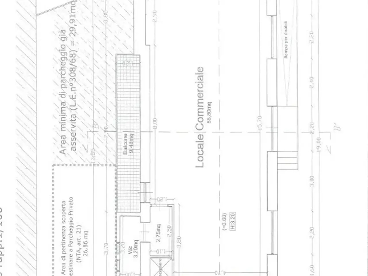 Palazzina commerciale in Piazza Sant'Agnese 20, Pomigliano D'Arco, {3} - Planimetria 1