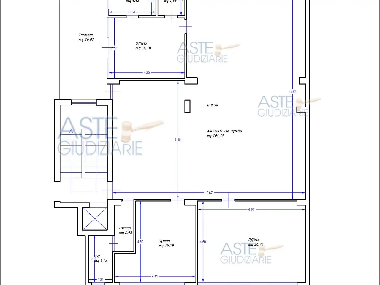 Ufficio in Via Giuseppe Basile, 4, 92100 Agrigento Ag, Italia 4, Agrigento, {3} - Planimetria 1