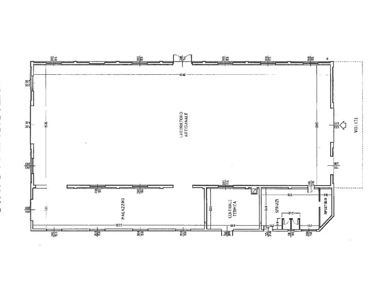 Capannone in Via Roma, Cappella De' Picenardi, {3} - Planimetria 1