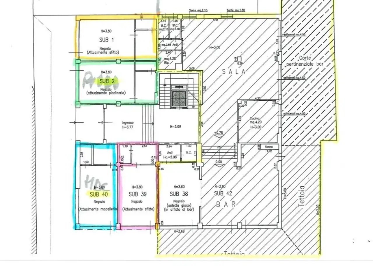 Negozio in Viale Ivo Oliveti 73, Rimini, {3} - Planimetria 1
