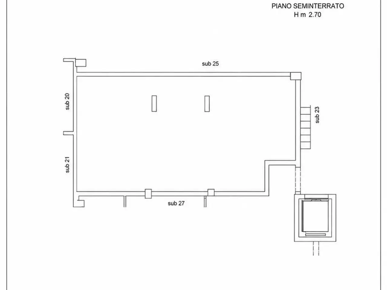 Negozio in Via dell'Irto, Sermoneta, {3} - Planimetria 1