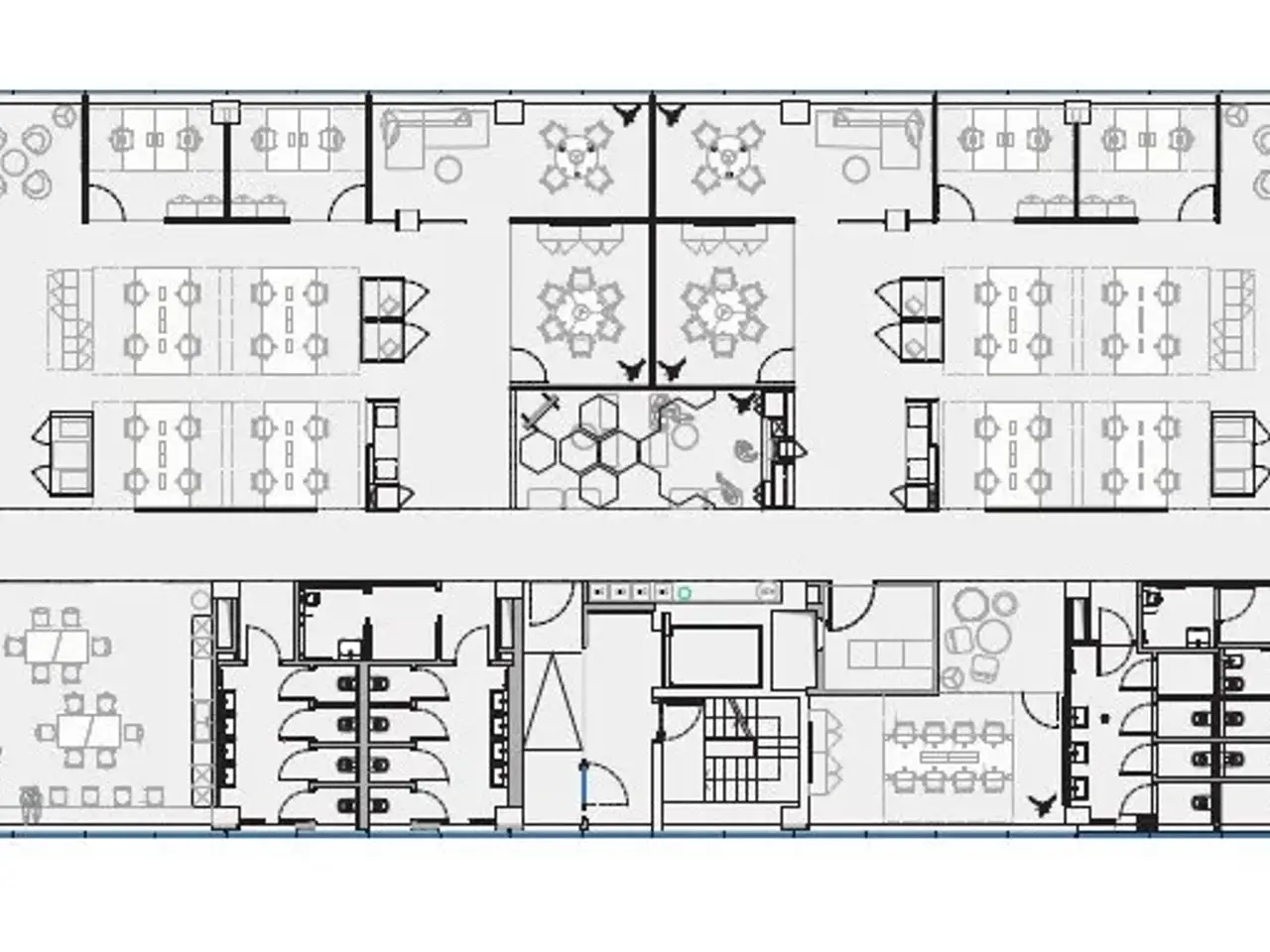 Ufficio in Bensi 1/2, Milano, {3} - Planimetria 1