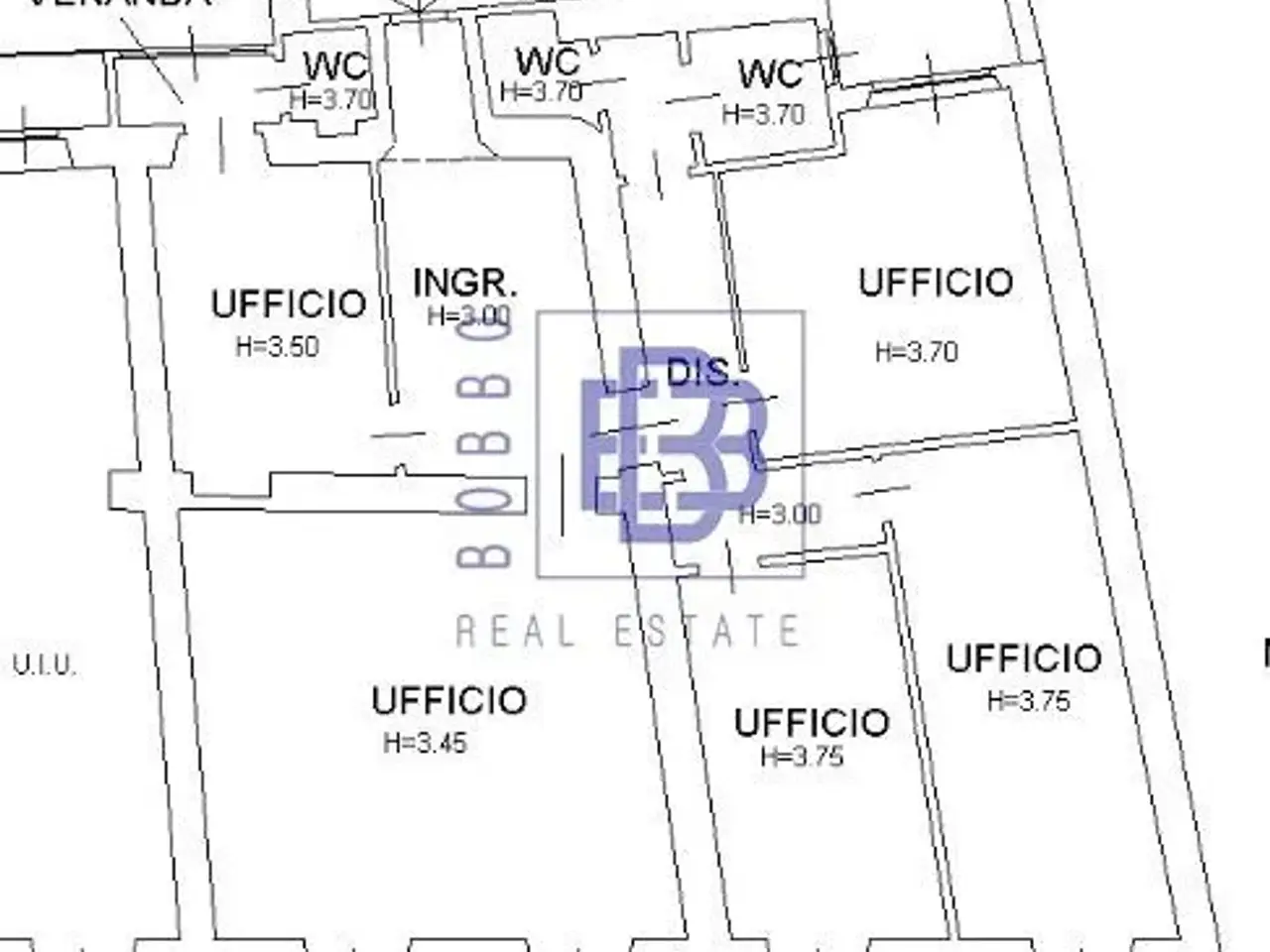Ufficio in Piazza San Babila 5, Milano, {3} - Planimetria 1