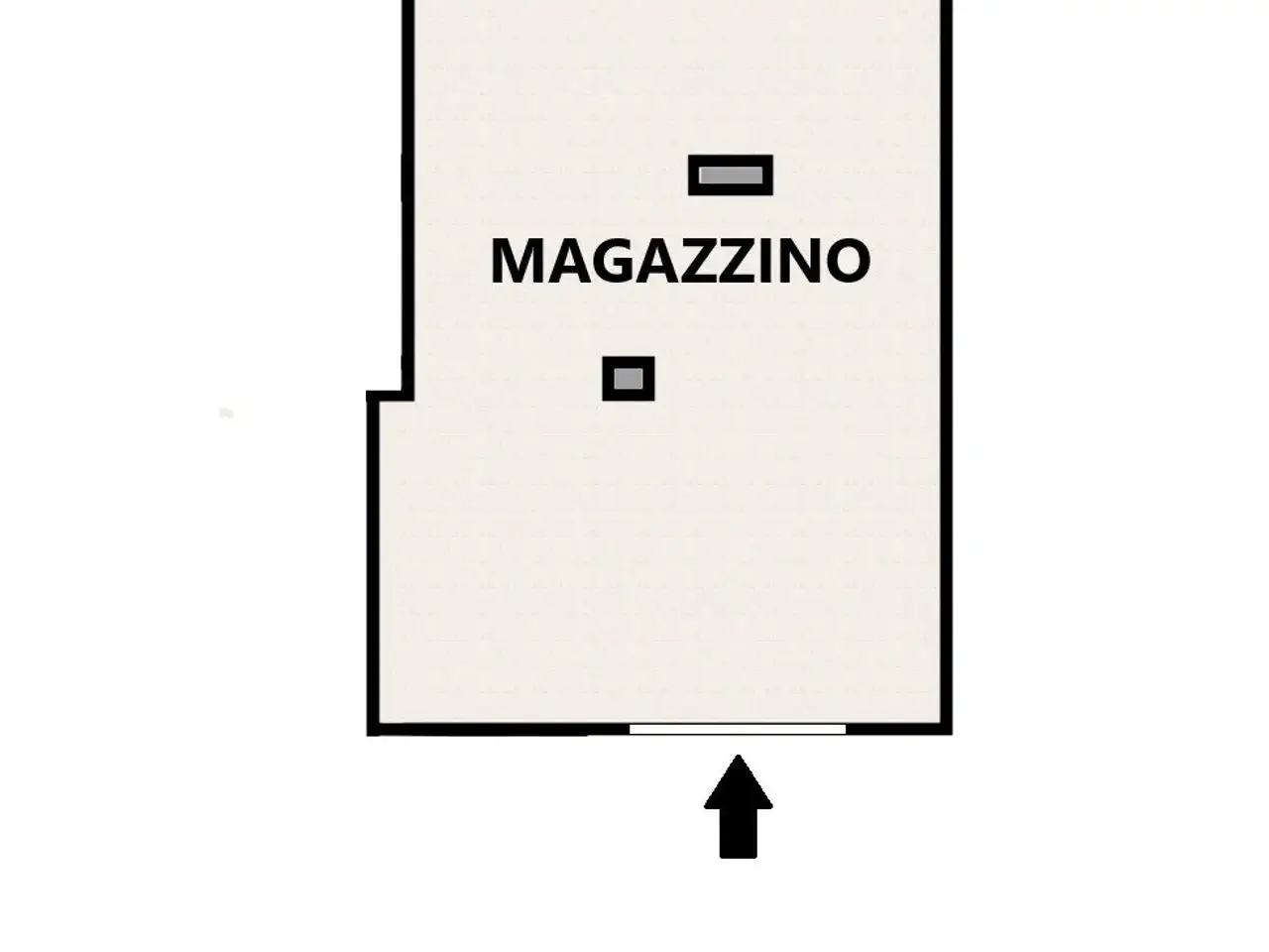 Officina in Via d'Ossuna 60, Palermo, {3} - Planimetria 1