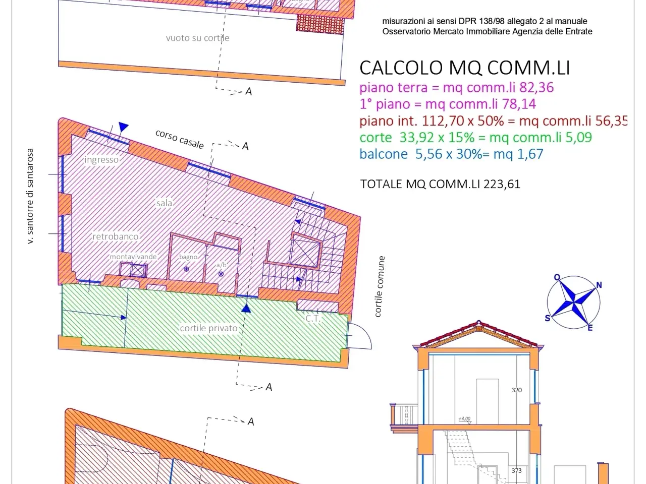 Negozio in Corso Casale 14, Torino, {3} - Planimetria 1