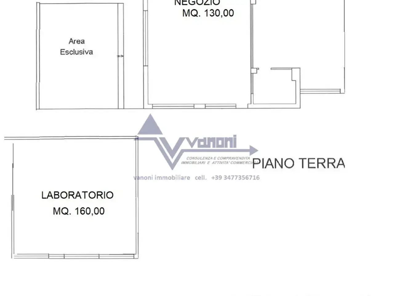 Negozio in Via Roma, Gorle, {3} - Planimetria 1